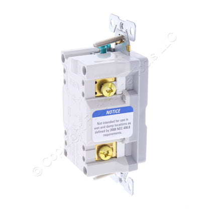 Eaton 7503GY Gray 15A Residential 3-Way Rocker Light Switch Decorator Control