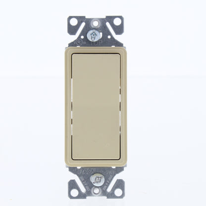 Eaton Ivory Residential 3-Way Decorator Rocker Wall Light Switch 15A Bulk 7503V
