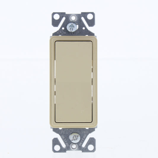 Eaton Ivory Residential 3-Way Decorator Rocker Wall Light Switch 15A Bulk 7503V