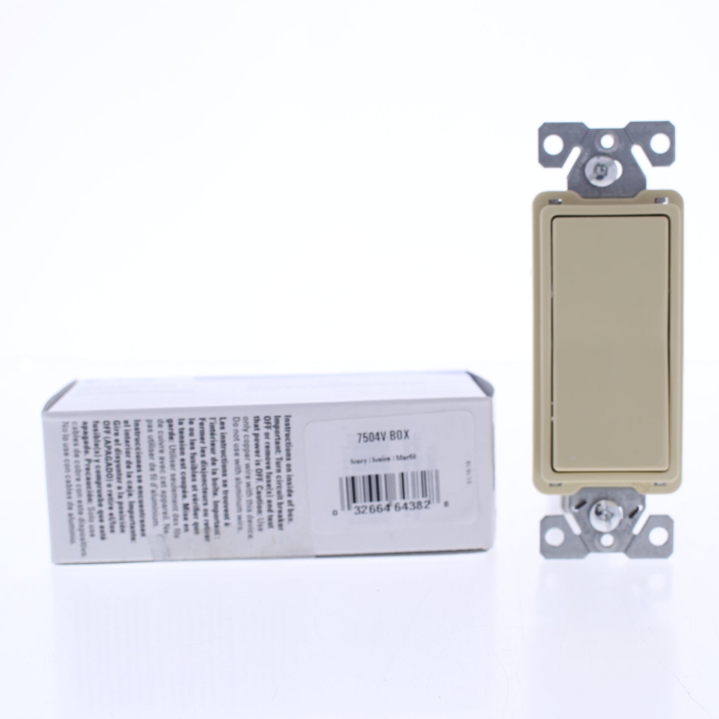 Eaton Ivory RESIDENTIAL 4-Way Decorator Rocker Light Switch Control 15A 7504V