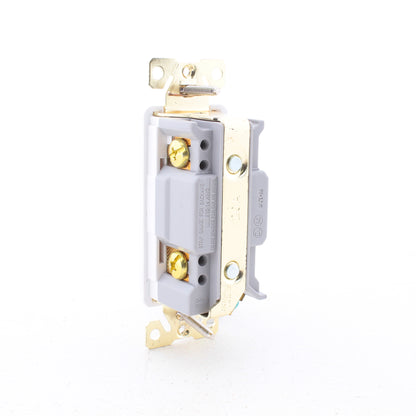 Eaton 7621W White Commercial Decorator Rocker Wall Light Switch 20A 120/277V