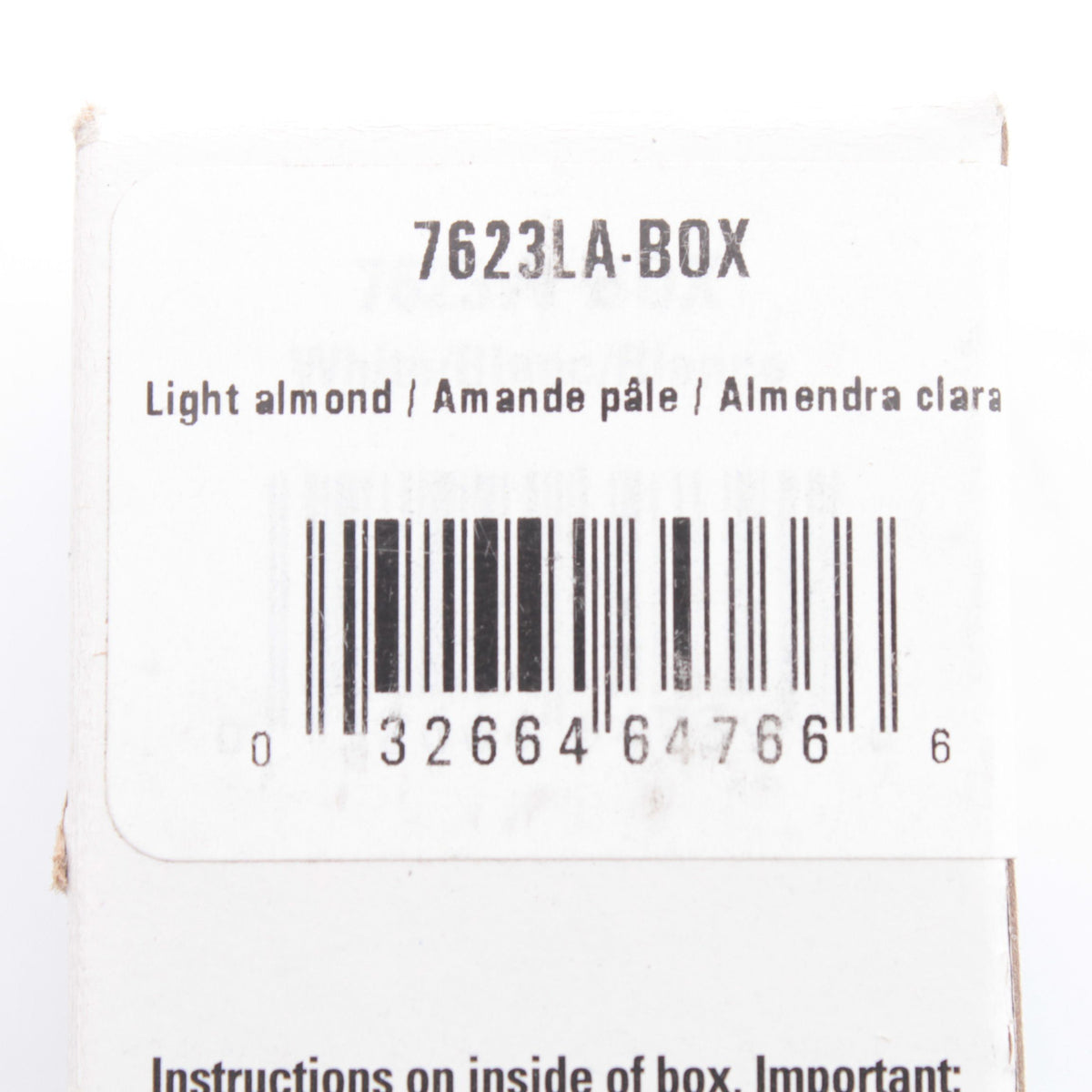 Eaton 7623LA Light Almond 20A Decorator 3-Way Rocker Light Switch Commercial