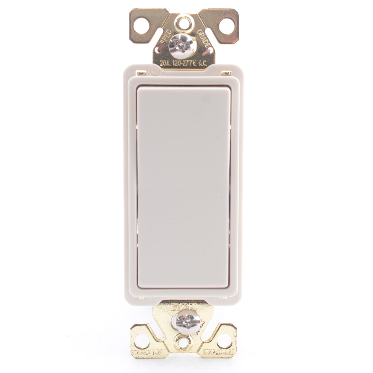 Eaton 7623LA Light Almond 20A Decorator 3-Way Rocker Light Switch Commercial