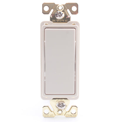 Eaton 7623LA Light Almond 20A Decorator 3-Way Rocker Light Switch Commercial