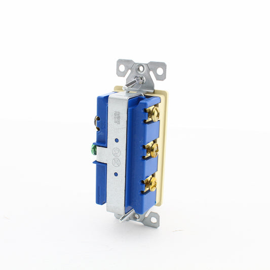 Eaton Ivory Combination 1-Pole Decorator Triple Rocker Light Switch 15A 7729V