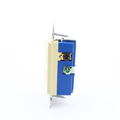 Eaton Ivory Combination 1-Pole Decorator Triple Rocker Light Switch 15A 7729V