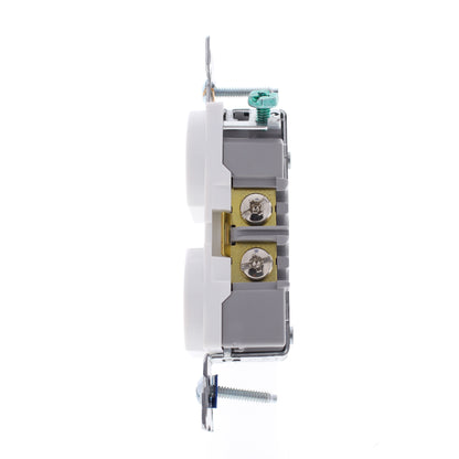 Eaton 8300W White Duplex Receptacle Outlet NEMA 5-20R 20A 125V Hospital Grade