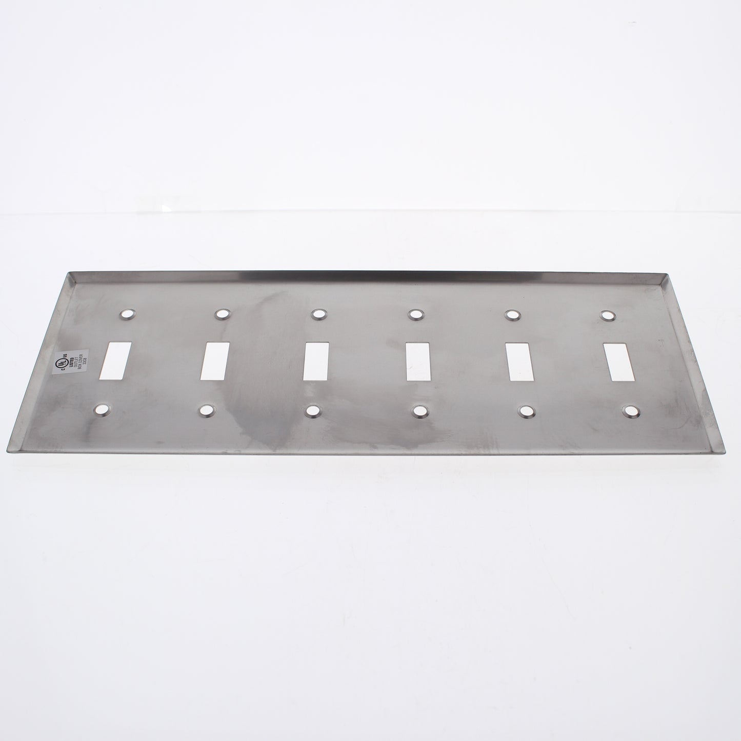 Eaton 93076 Non-Magnetic Stainless Steel 6-Gang Toggle Switch Wallplates 5-Pack