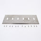 Eaton 93076 Non-Magnetic Stainless Steel 6-Gang Toggle Switch Cover Wallplate