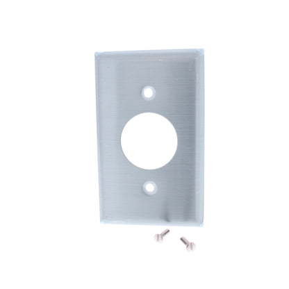 10 Eaton Stainless Steel Receptacle Wallplate Single Outlet Covers 1.40" 93091
