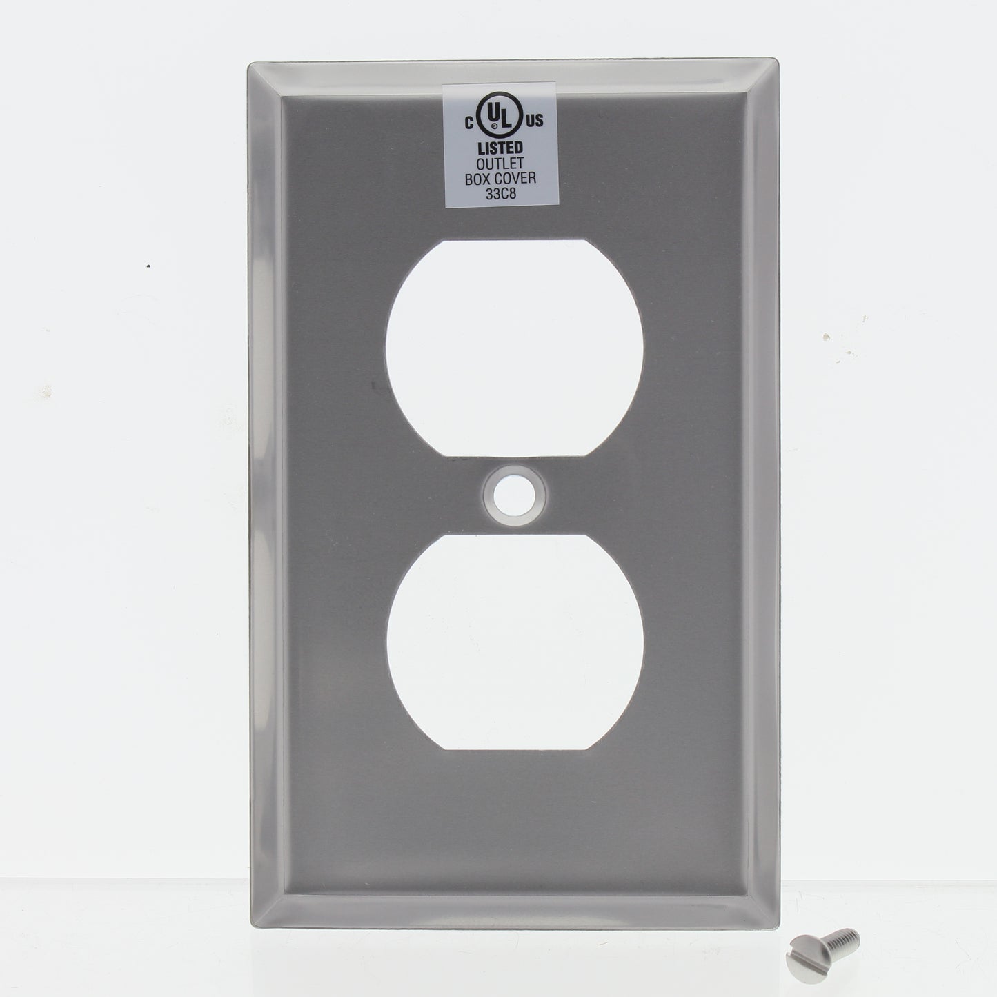 Eaton 93101 Stainless Steel Receptacle Duplex Outlet Cover Wallplate Wall Plate
