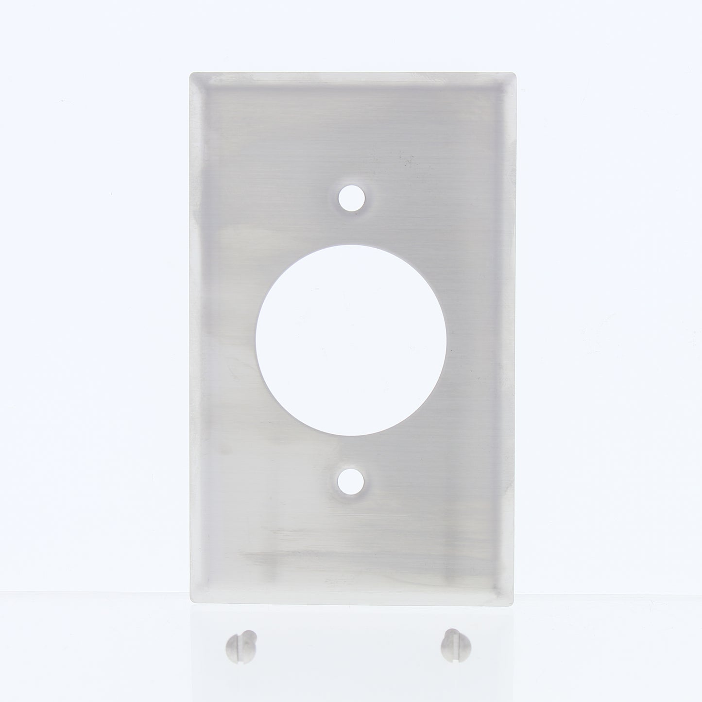 Eaton 1G Stainless Steel Receptacle Wallplate Single Outlet Cover 1.60" 93111