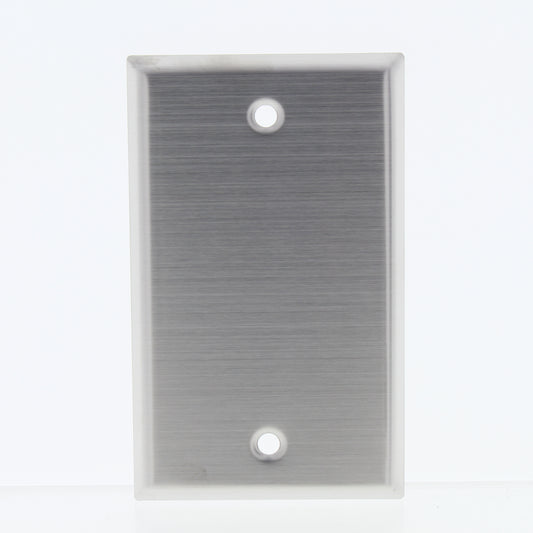 Eaton 1-Gang Type 302 Non-Magnetic Stainless Steel BLANK Cover Wall Plate 93151