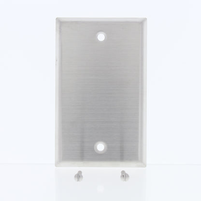 Eaton 1-Gang Type 302 Non-Magnetic Stainless Steel BLANK Cover Wall Plate 93151