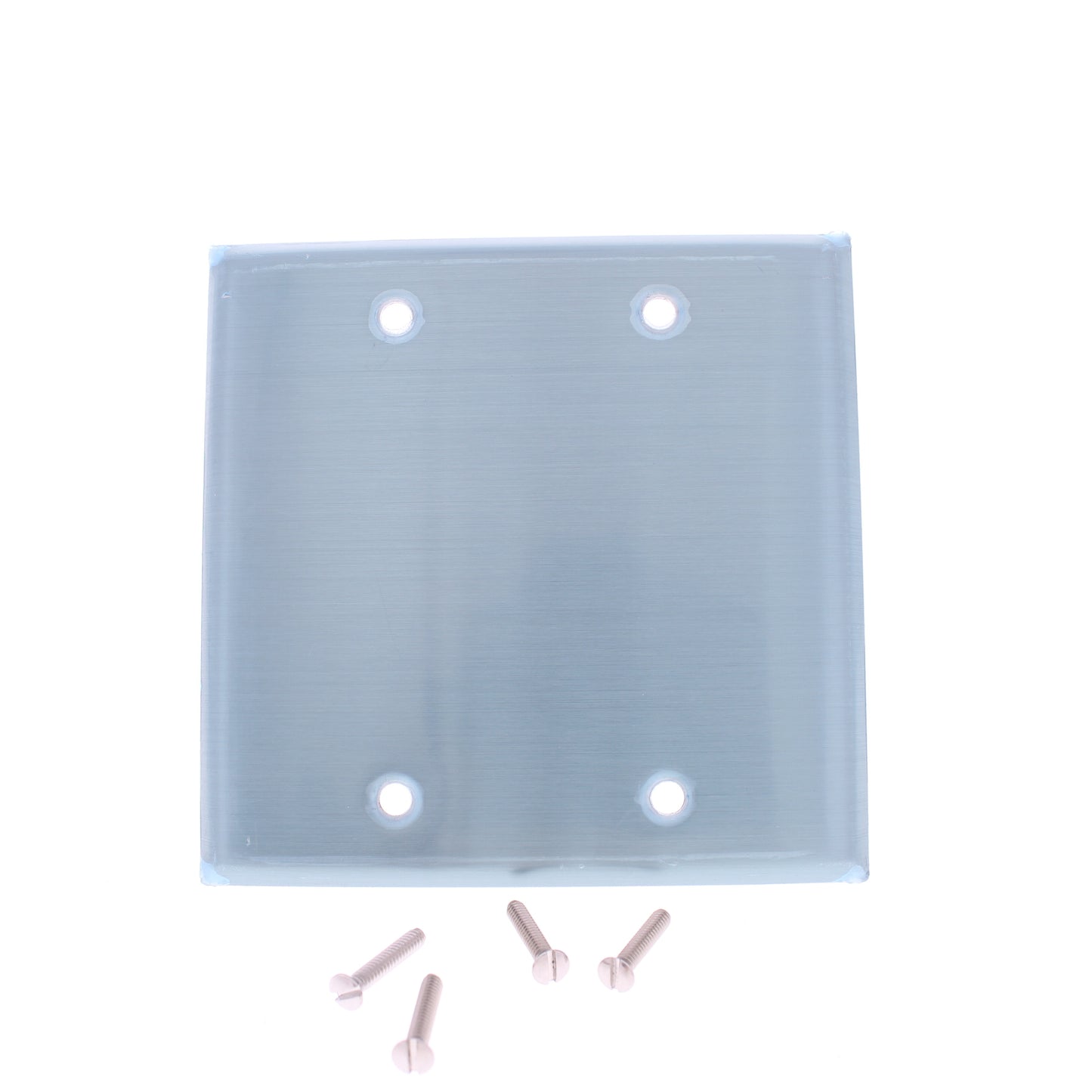 Eaton 93152 Stainless Steel 2-Gang Non-Magnetic Blank Cover Wallplates 10-Pack