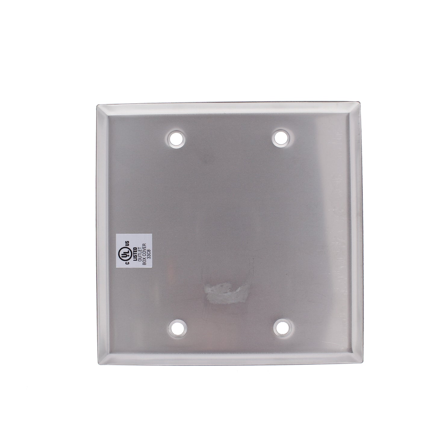 Eaton 93152 Stainless Steel 2-Gang Non-Magnetic Blank Cover Wallplates 10-Pack