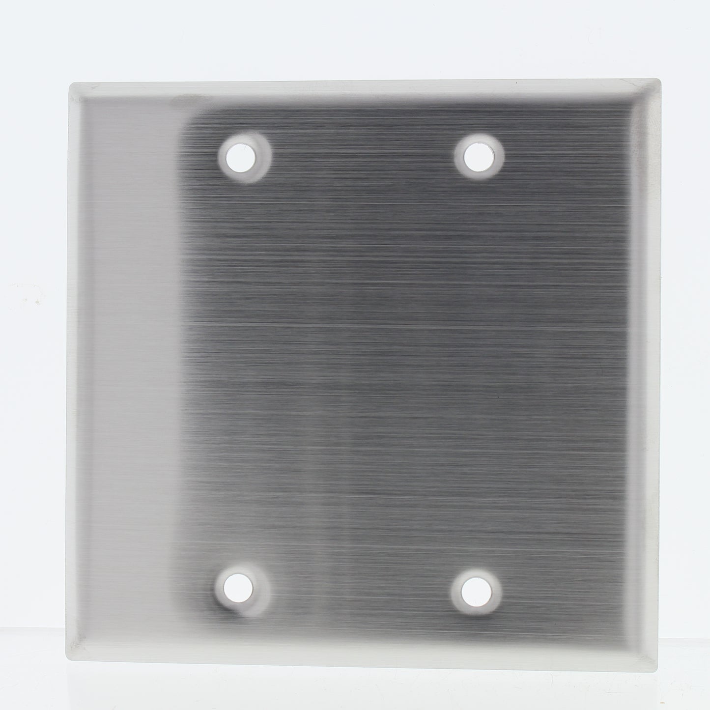 Eaton 93152 Non-Magnetic Stainless Steel 2-Gang Blank Cover Wall Plate Type 302