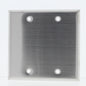 Eaton 93152 Non-Magnetic Stainless Steel 2-Gang Blank Cover Wall Plate Type 302