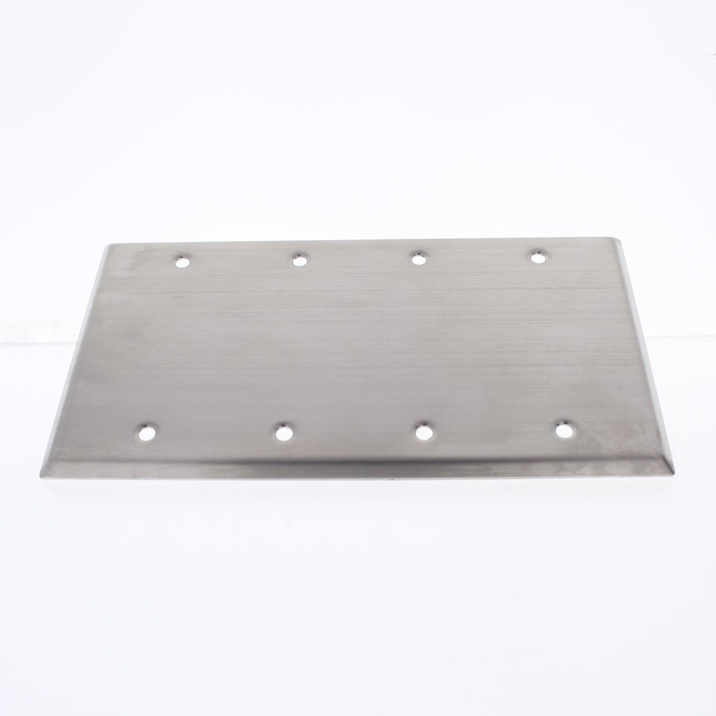 5 Eaton 4Gang NONMagnetic Stainless Steel Box Mount Blank Cover Wallplates 93154