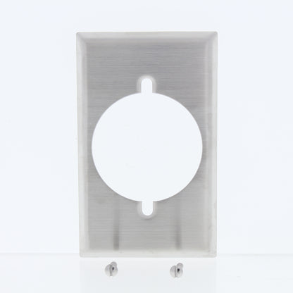 Eaton Stainless Steel 1Gang 2.156" Receptacle Wallplate Cover Dryer Range 93221