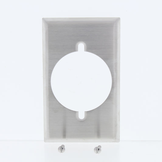 Eaton Stainless Steel 1Gang 2.156" Receptacle Wallplate Cover Dryer Range 93221