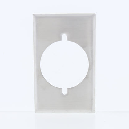 Eaton Stainless Steel 1Gang 2.156" Receptacle Wallplate Cover Dryer Range 93221