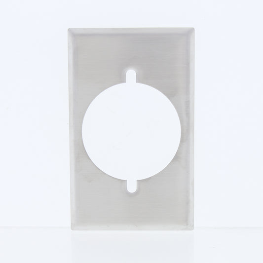 Eaton Stainless Steel 1Gang 2.156" Receptacle Wallplate Cover Dryer Range 93221