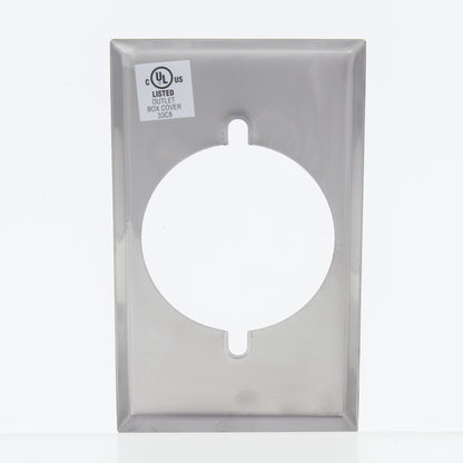 Eaton Stainless Steel 1Gang 2.156" Receptacle Wallplate Cover Dryer Range 93221
