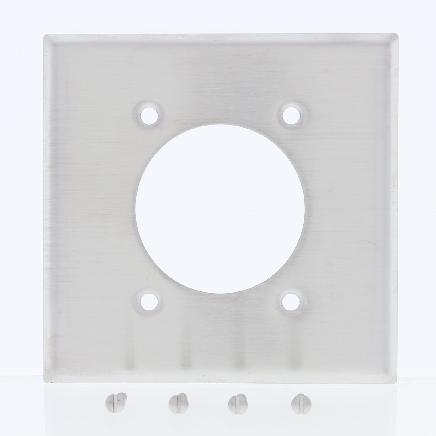 Eaton Stainless 2G Receptacle 2.1563" Wallplate Outlet Dryer Range Welder 93227