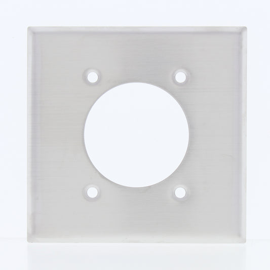 Eaton Stainless 2G Receptacle 2.1563" Wallplate Outlet Dryer Range Welder 93227