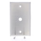 Eaton 93696 Non-Magnetic Stainless Phone TV Cable Box Mount Wallplate .375" Hole