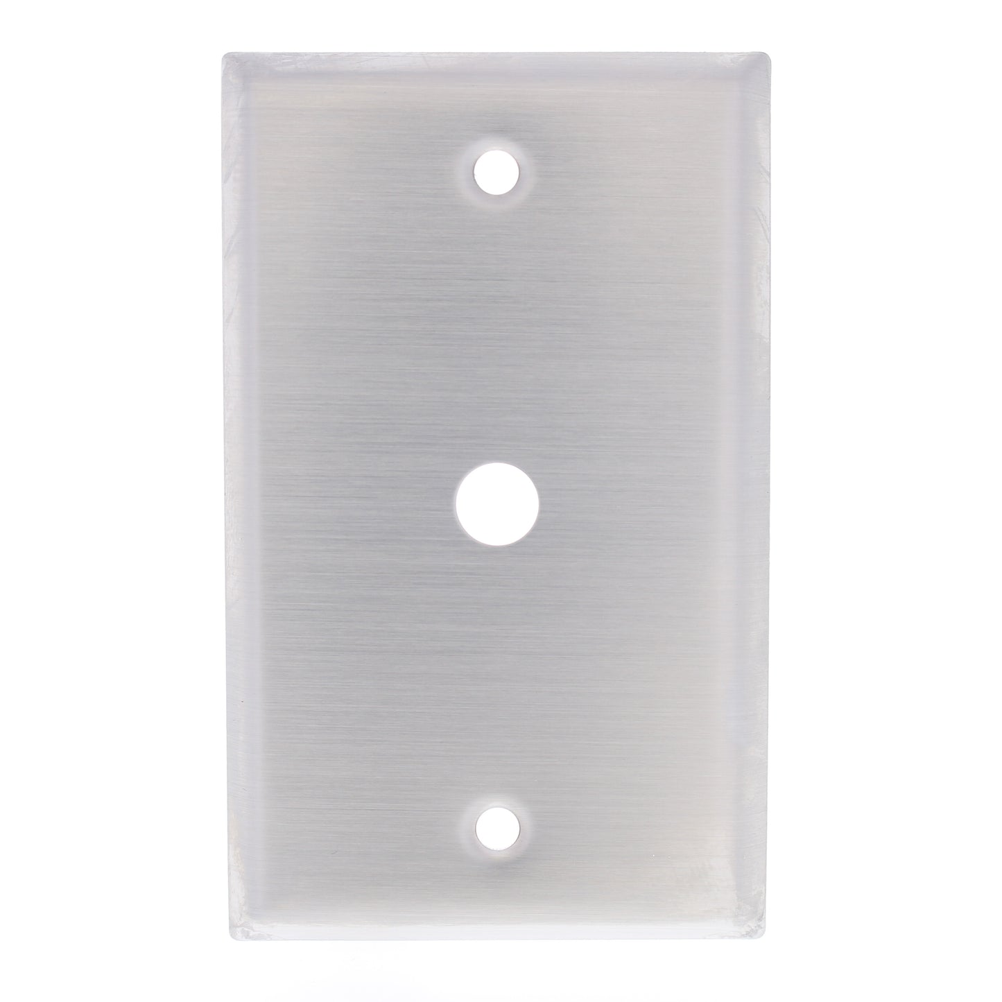 Eaton 93696 Non-Magnetic Stainless Phone TV Cable Box Mount Wallplate .375" Hole