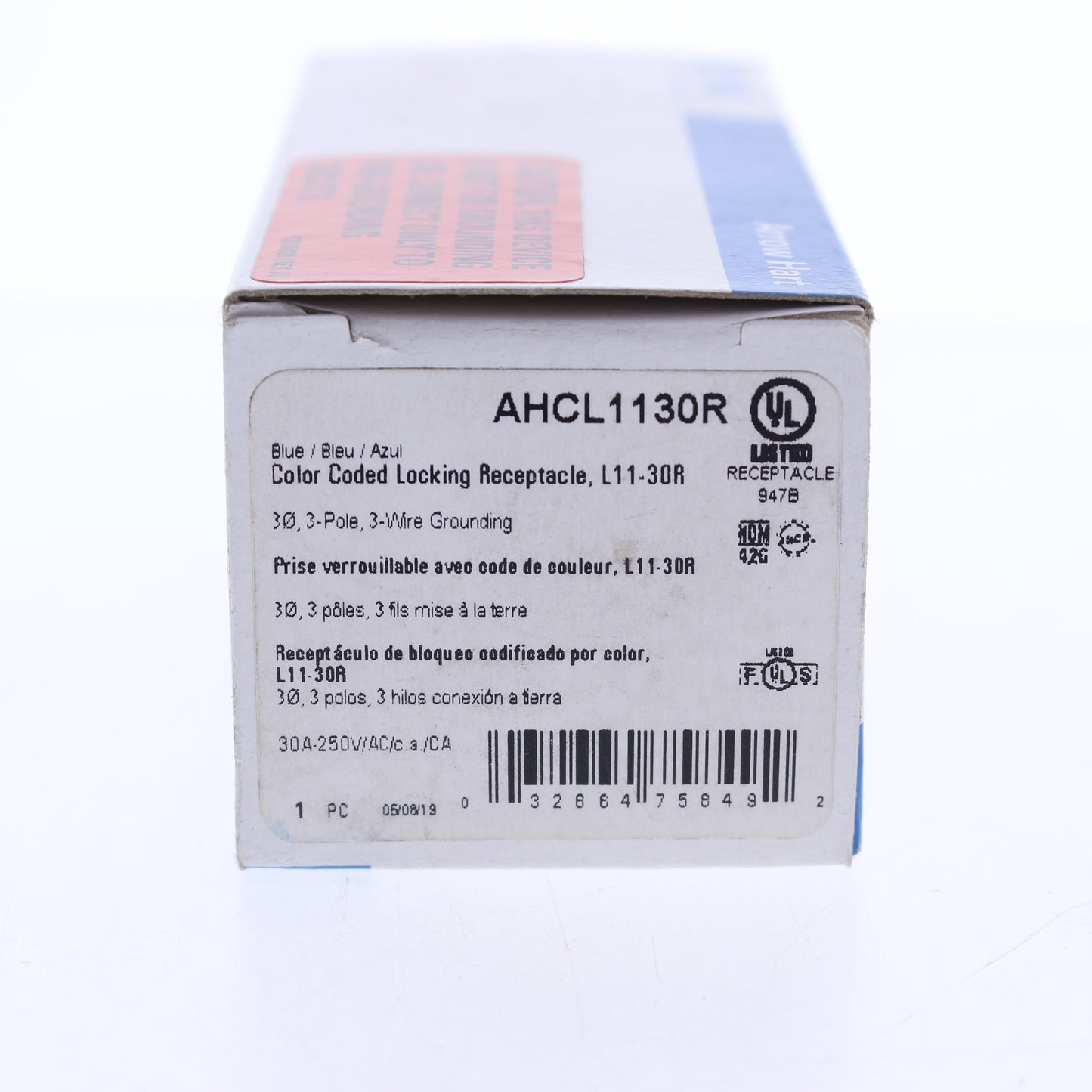 Eaton Turn Locking Receptacle Twist Lock Outlet  L11-30R 30A 250V 3� AHCL1130C
