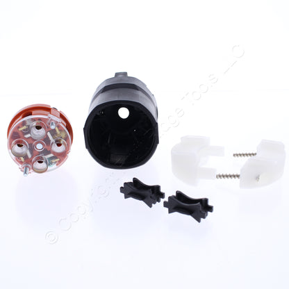 Eaton AHCL1430P Orange Twist Turn Locking Plug Nema L14-30P 30A 125/250V 3P4W