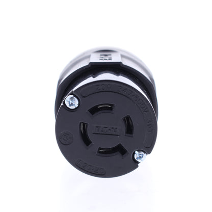 Eaton Twist Turn Locking Plug Connector Nema L20-20R 20A 347/600V 3�Y AHCL2020C