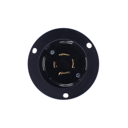 Eaton Black Twist Turn Locking Flanged Inlet L20-20P 20A 347/600V 3�Y AHCL2020FI