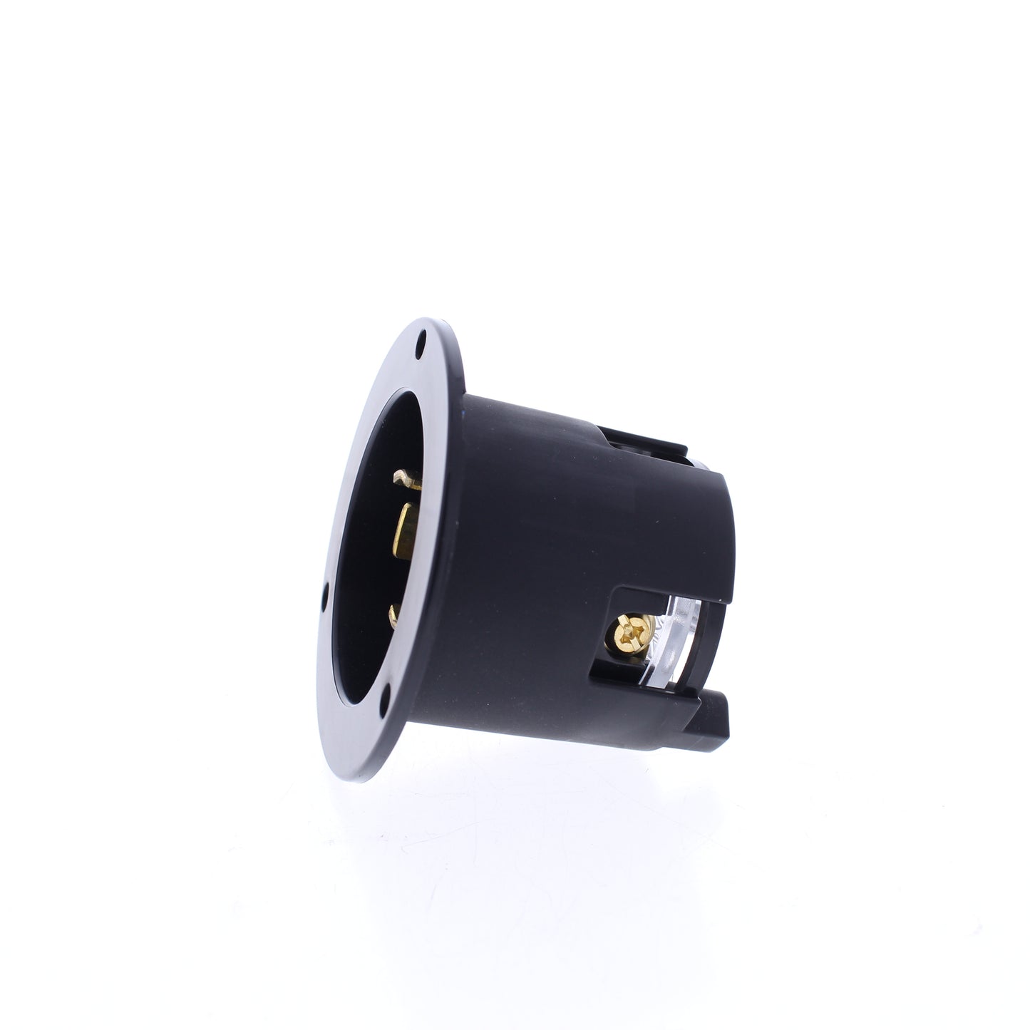 Eaton Black L20-30P Twist Turn Locking Flanged Inlet 30A 347/600V 3�Y AHCL2030FI