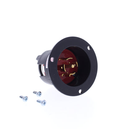 Eaton Red Twist Turn Locking Flanged Inlet L22-20P 20A 277/480V 3�Y AHCL2220FI