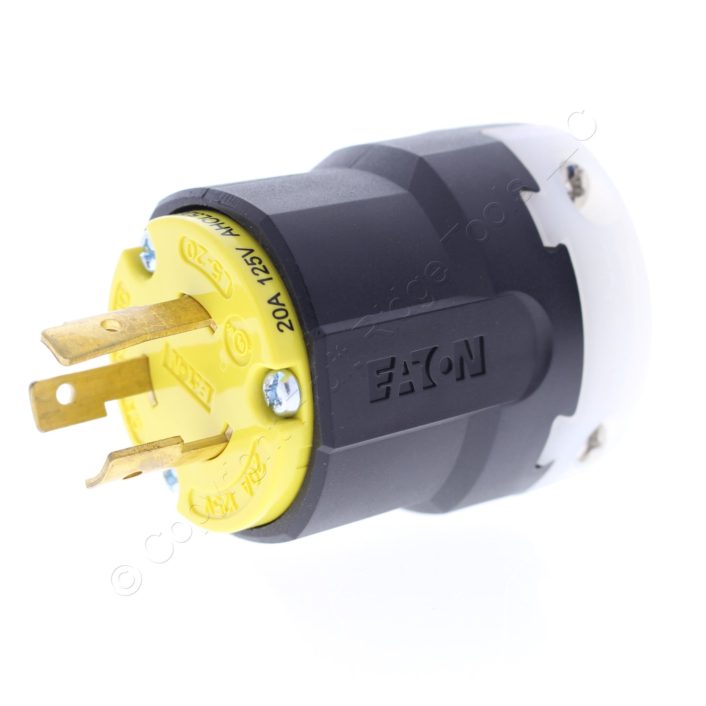 Eaton Yellow Twist Turn Locking Plug HartLock NEMA L5-20P 20A 125V 2P3W AHCL520P
