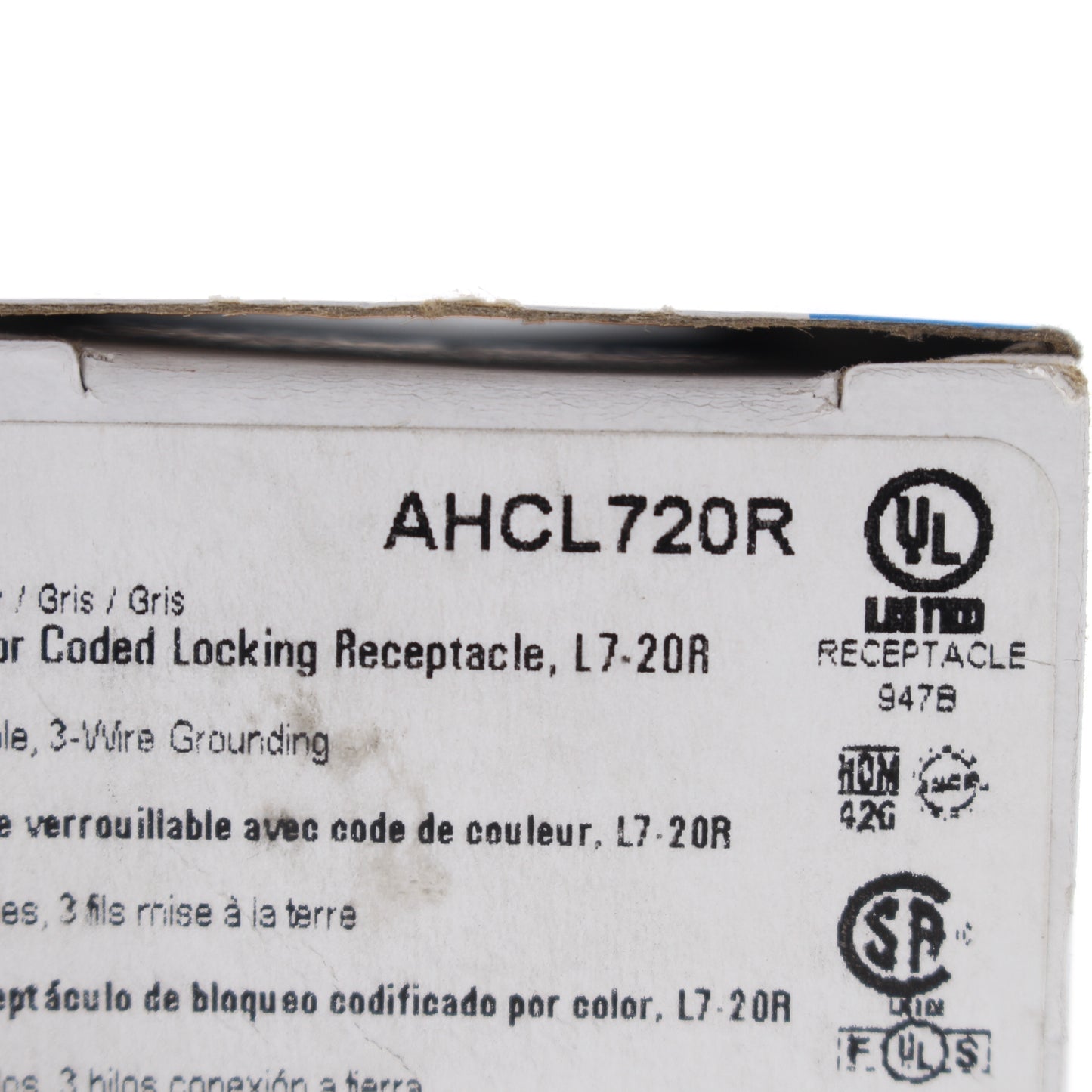 Eaton Arrow Hart Turn Locking Receptacle Lock Outlet L7-20R 20A 277V AHCL720R