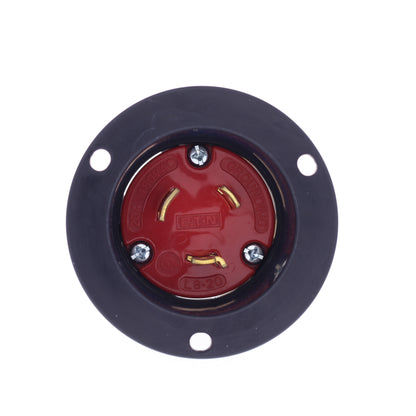 Eaton Red Twist Turn Locking Flanged Inlet L8-20P 20A 480V 2P3W AHCL820FI