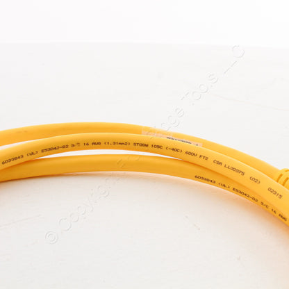 Eaton LynxPower MiniLine Quick Connect Cordset 16/3 AWG 6' Pigtail AHML3C4XC060F