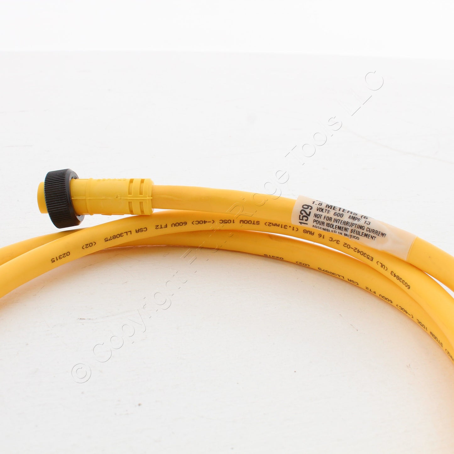 Eaton LynxPower MiniLine Quick Connect Cordset 16/3 AWG 6' Pigtail AHML3C4XC060F