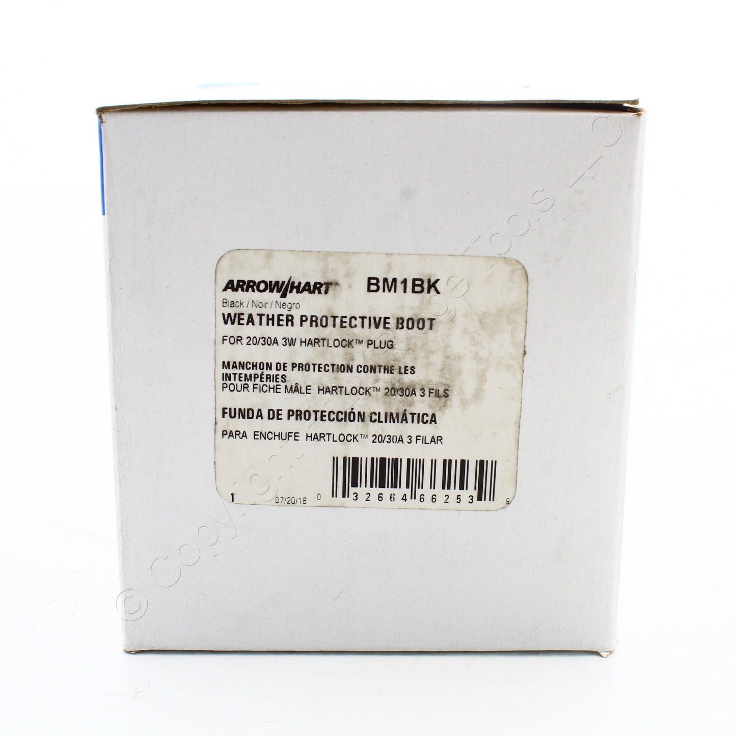 Eaton Black Industrial Weather Protective Boot For 20/30A 3W Hartlock Plug BM1BK
