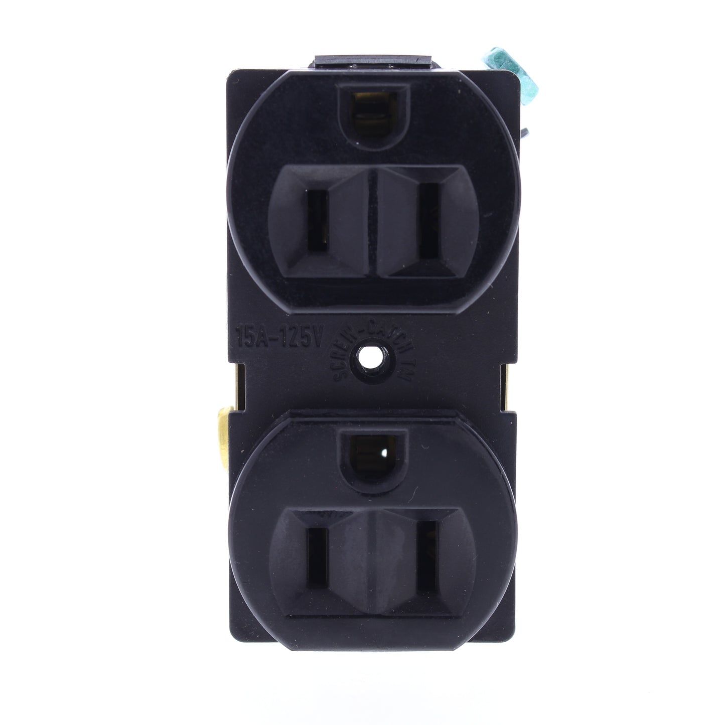Eaton BR15BK Black 15A Outlet Receptacle Raceway Panel Floor Box Mount Strapless