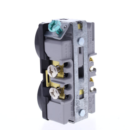 Eaton BR15BK Black 15A Outlet Receptacle Raceway Panel Floor Box Mount Strapless