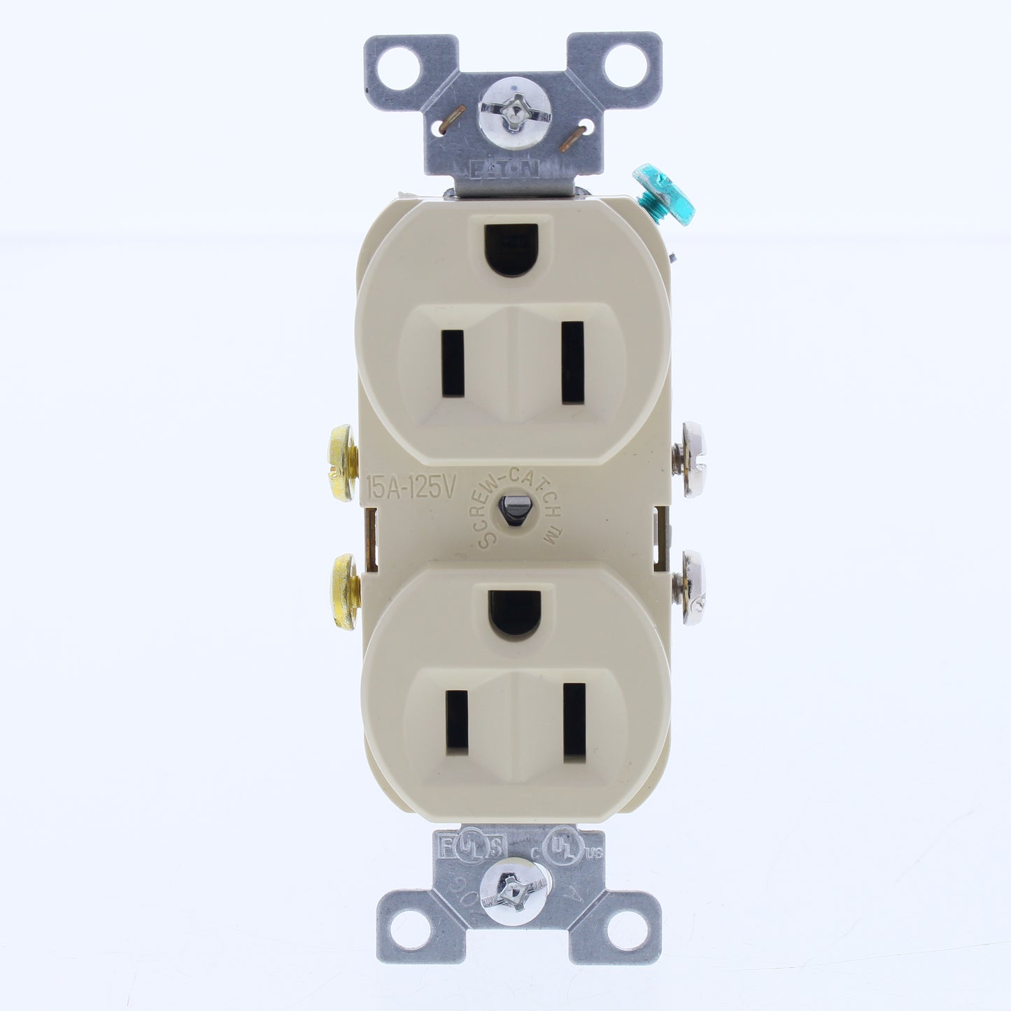 10 Eaton Ivory Commercial Grade Outlet Receptacles Nema 5-15R 15A 125V CR15V