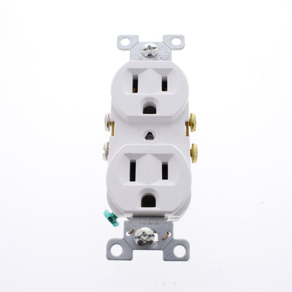 10 Eaton White Commercial Grade Outlet Receptacles Nema 5-15R 15A 125V CR15W