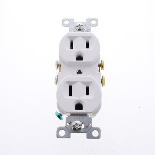 10 Eaton White Commercial Grade Outlet Receptacles Nema 5-15R 15A 125V CR15W