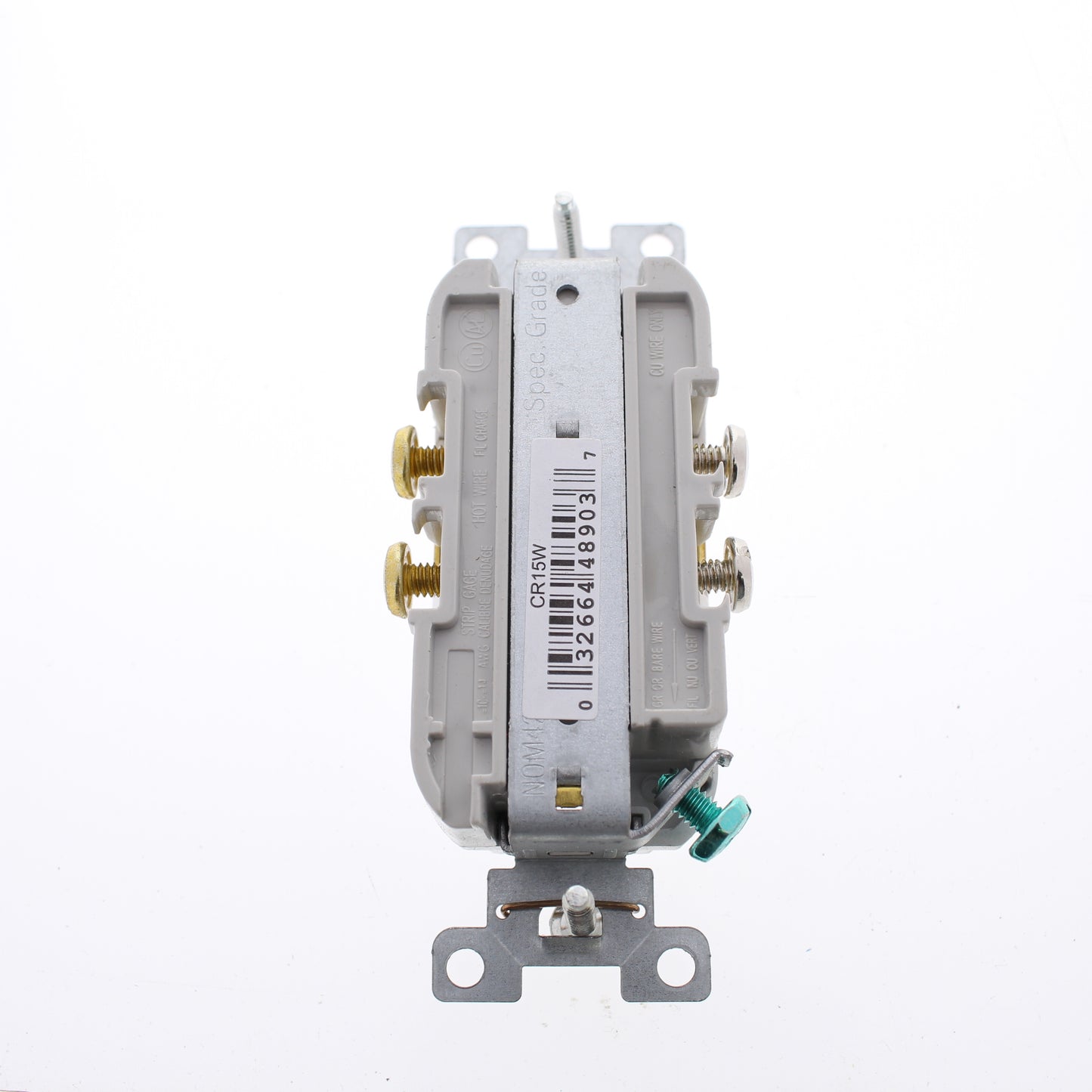 10 Eaton White Commercial Grade Outlet Receptacles Nema 5-15R 15A 125V CR15W